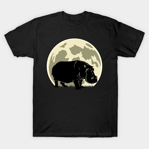 Hippo Cute Halloween Design T-Shirt by RJCatch